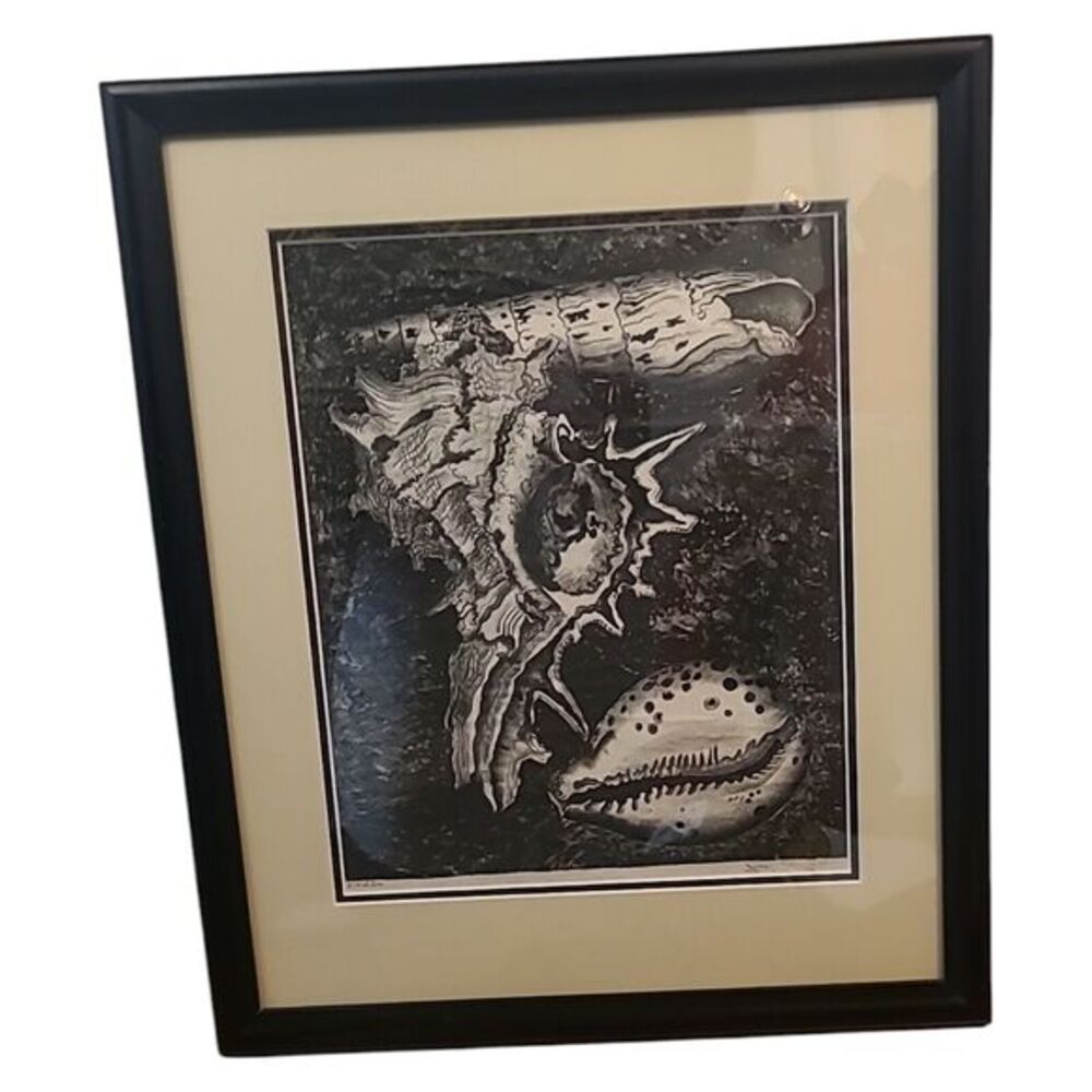 "Shells" Joseph Polley Paine Listed Artist Painting 12x14.5" Framed 17x21.5"